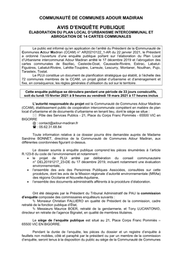 Communauté De Communes Adour Madiran