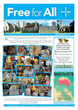 Arminghall, Caistor St Edmund, Stoke Holy Cross with Dunston the Magazine of the Venta Group SEPTEMBER 2019