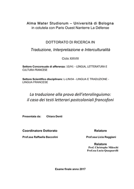 La Traduzione Alla Prova Dell'eterolinguismo: Il Caso Dei Testi