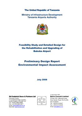 Preliminary Design Report Environmental Impact Assessment