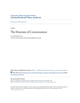 The Structure of Consciousness