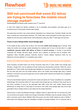 EU27 Mobile Data Cost Competitiveness Report