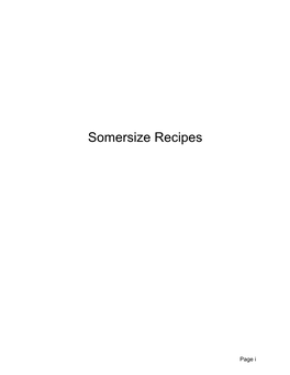 Somersize Recipes