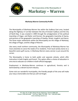 Markstay – Warren