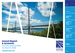 Transport Scotland Annual Report & Accounts