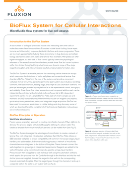 Bioflux System for Cellular Interactions Microfluidic Flow System for Live Cell Assays