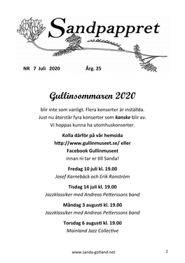 Gullinsommaren 2020