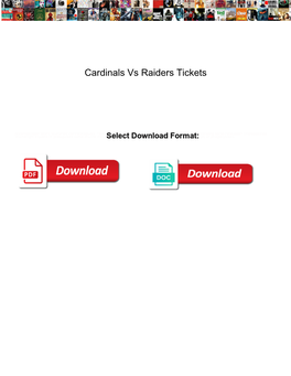 Cardinals Vs Raiders Tickets