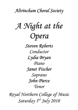 A Night at the Opera