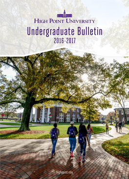 Undergraduate Bulletin 2016-2017