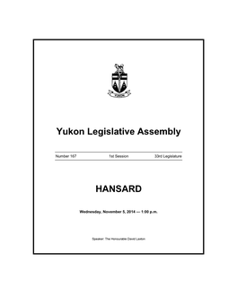 Yukon Legislative Assembly