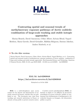 Contrasting Spatial and Seasonal Trends Of