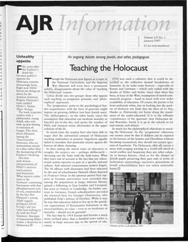 Teaching the Holocaust