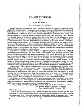 William Withering* by K