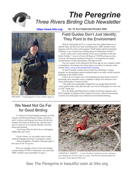 The Peregrine Three Rivers Birding Club Newsletter