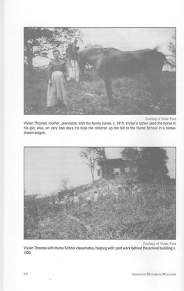 Vivian Thomas' Mother, Jeannette, with the Family Horse, C. 1919