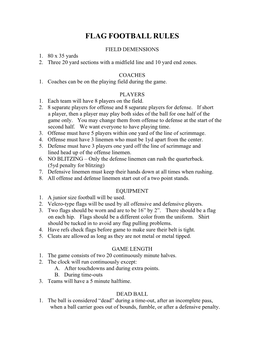 Flag Football Rules.Pdf