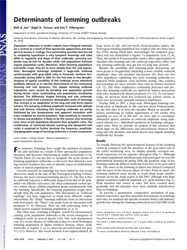 Determinants of Lemming Outbreaks