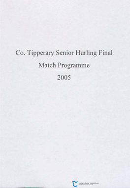 Co. Tipperary Senior Hurling Final Match Programme 2005