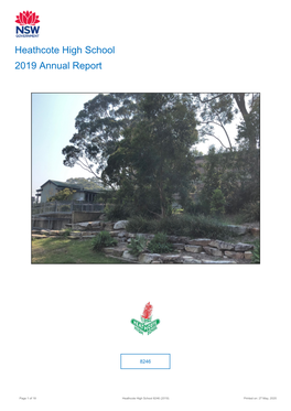 2019 Heathcote High School Annual Report
