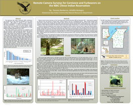Remote Camera Surveys for Carnivore and Furbearers on the KBIC L’Anse Indian Reservation