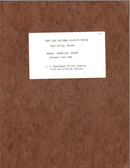 RUBY LAKE NATIONAL WILDLIFE REFUGE Ruby Valley, Nevada