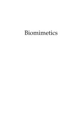 Biomimetics Scrivener Publishing 100 Cummings Center, Suite 541J Beverly, MA 01915-6106