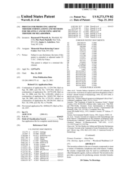 (12) United States Patent (10) Patent No.: US 8,273,379 B2 Warrell, Jr