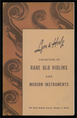 Rare Old Violins