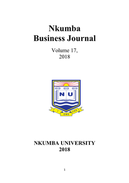 Nkumba Business Journal