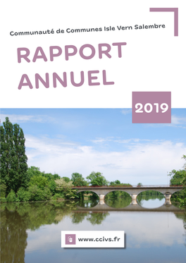 Communauté De Communes Isle Vern Salembre RAPPORT ANNUEL 2019