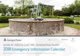 2018Emergency Information Calendar