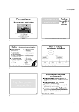 Psychodynamic Perspective