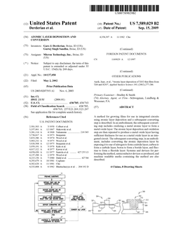 (12) United States Patent (10) Patent No.: US 7,589,029 B2 Derderian Et Al