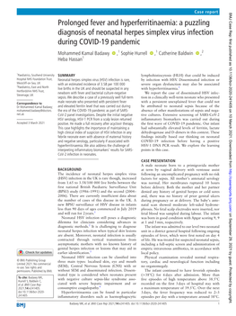 A Puzzling Diagnosis of Neonatal Herpes Simplex Virus Infection