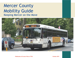 Mercer County Mobility Guide Keeping Mercer on the Move