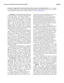 Haumea's Formation and Evolution from a Graze-And-Merge Impact