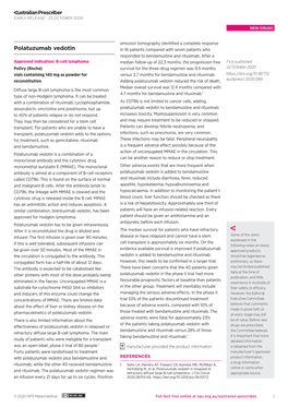 Polatuzumab Vedotin in 16 Patients Compared with Seven Patients Who Responded to Bendamustine and Rituximab