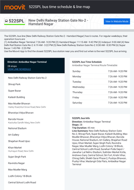 522SPL Bus Time Schedule & Line Route