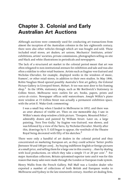 Colonial and Early Australian Art Auctions