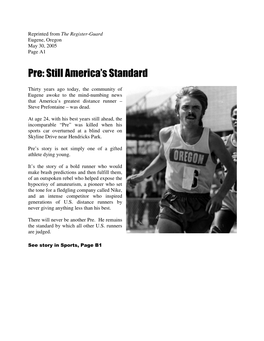 Pre: Still America’S Standard