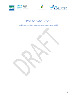 Pan Adriatic Scope Adriatic-Ionian Cooperation Towards MSP