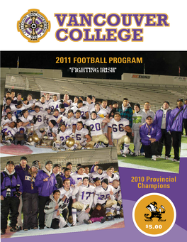 2011 Football Program