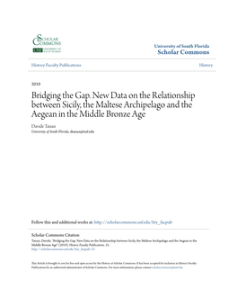 Bridging the Gap. New Data on the Relationship Between Sicily, The