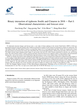 Binary Interaction of Typhoons Soulik and Cimaron in 2018 E Part I: Observational Characteristics and Forecast Error