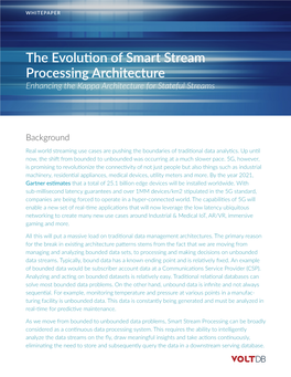 The Evolution of Smart Stream Processing Architecture Enhancing the Kappa Architecture for Stateful Streams