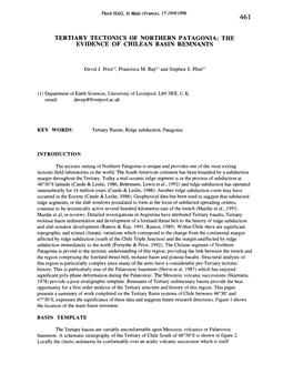 Tertiary Tectonics of Northern Patagonia : the Evidence of Chilean Basin Remnants