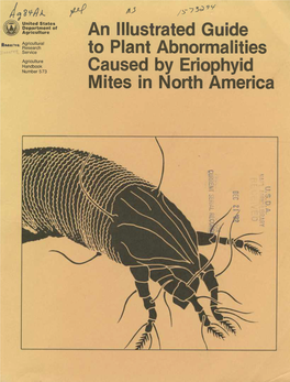 An Illustrated Guide to Plant Abnormalities Caused by Eriophyid Mites in North America by Hartford H