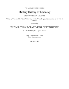 Military History of Kentucky