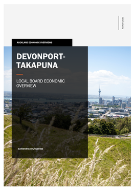 Devonport-Takapuna Local Economic Overview 2019